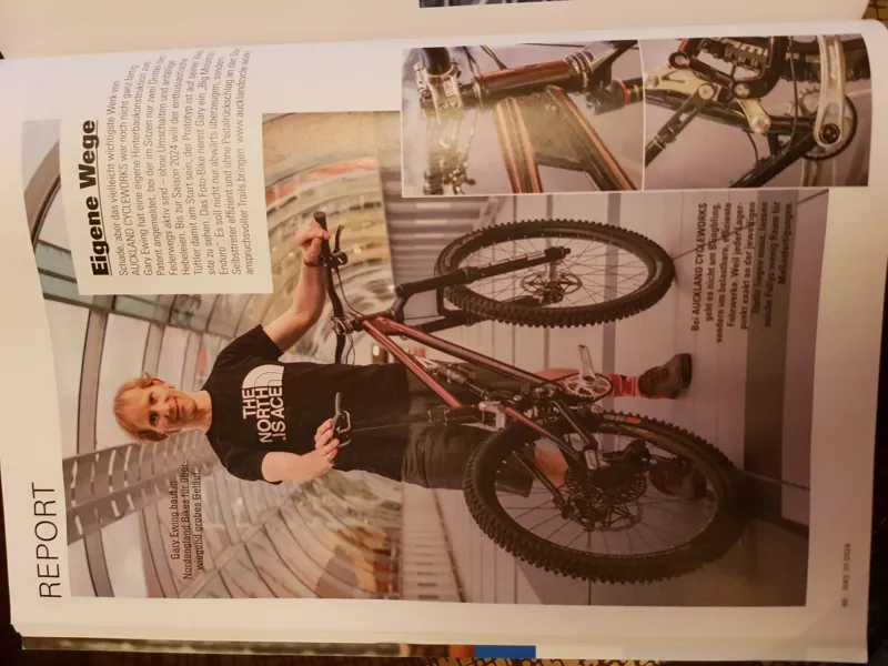 Bikemag Germany two page spread