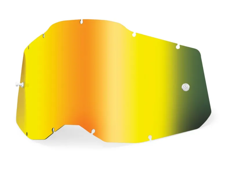 100% Accuri 2 / Racecraft 2 / Strata 2 Gold Mirror Lens