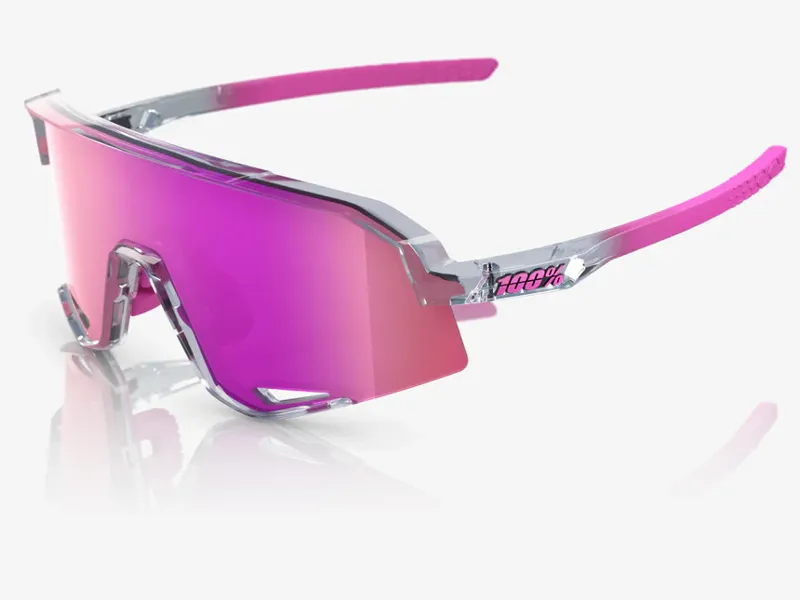 100% Slendale Grey with Purple Multilayer Mirror Lens Sunglasses