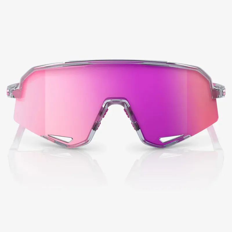 100% Slendale Grey with Purple Multilayer Mirror Lens Sunglasses-1