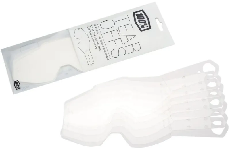100 goggle tear offs