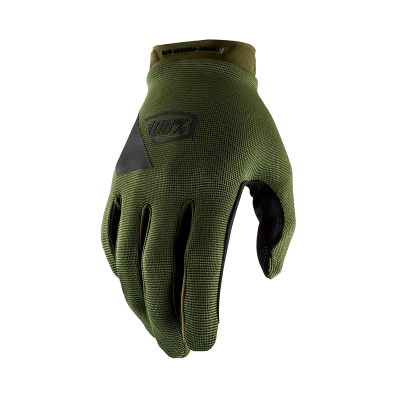 100% Ridecamp Gloves in Fatigue Green