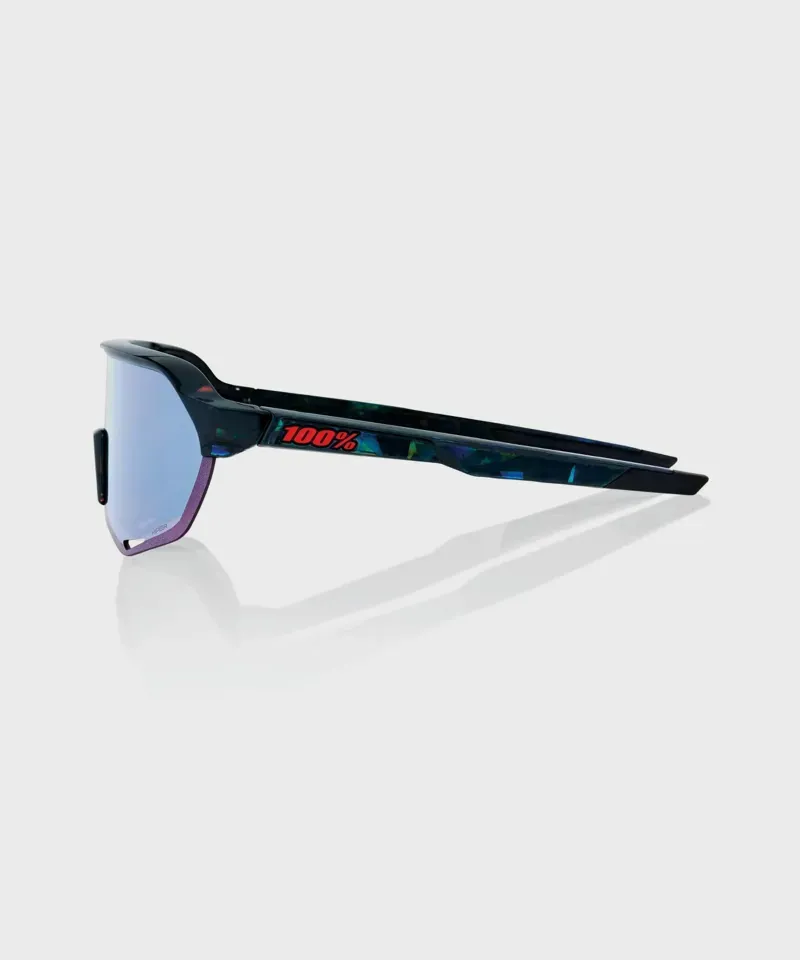 100 S2 Glasses - Mirror Lens Black Holographic HiPER Blue Multilayer-2