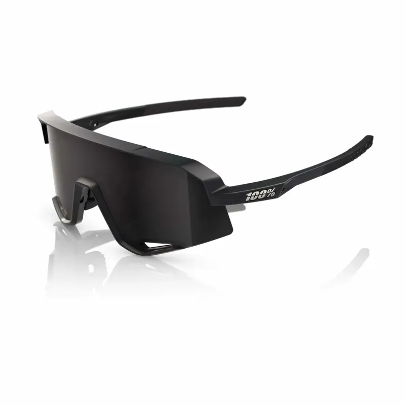 100% Slendale Smoke Lens Glasses in Black