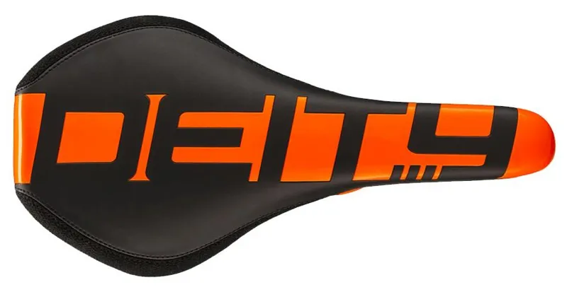 orange mountain bike seat