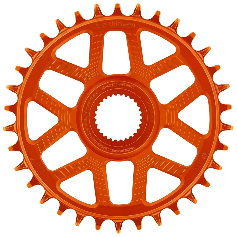 E Thirteen Helix Race E Spec Bosch G4 DM Orange Chainring