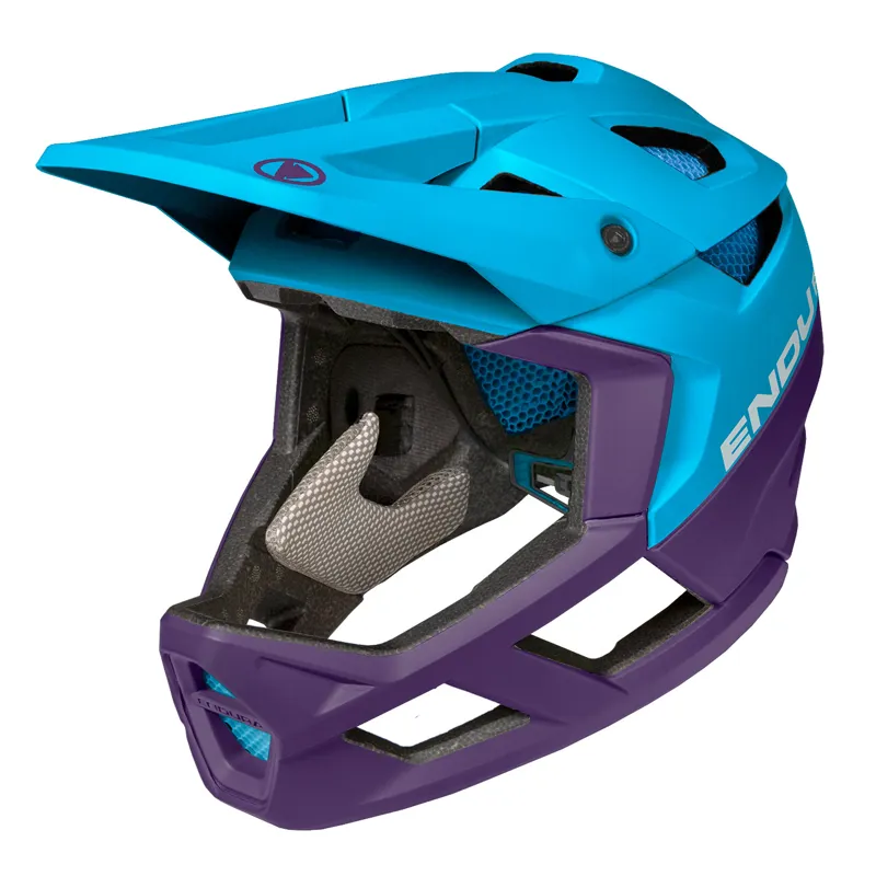 Endura MT500 Electric Blue Full Face Helmet