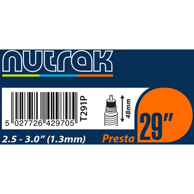 Nutrak 29 x 2.5-3.0 inch Presta Inner Tube.
