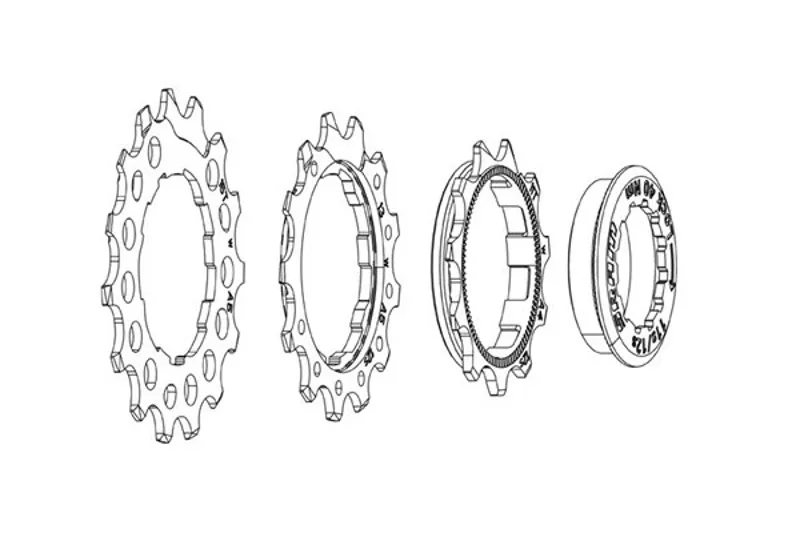 Sram PG-1210/1230 Replaceable 11t-13t-15t Cogs and Lockring