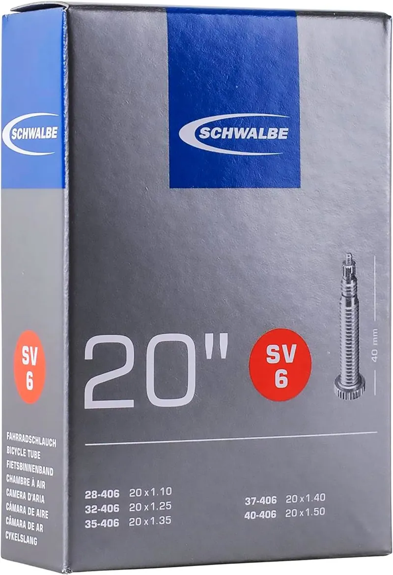 Schwalbe SV6 20 x 1.1-1.5 Presta Inner Tube