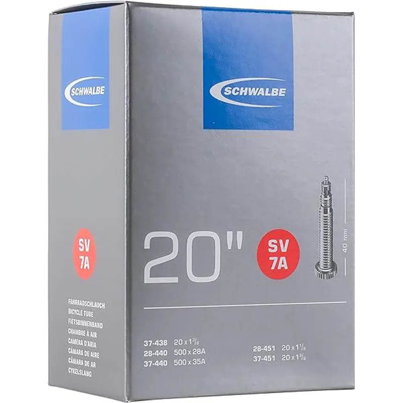Schwalbe SV7A 20 x 1-1/8 - 1-3/8 Presta Inner Tube