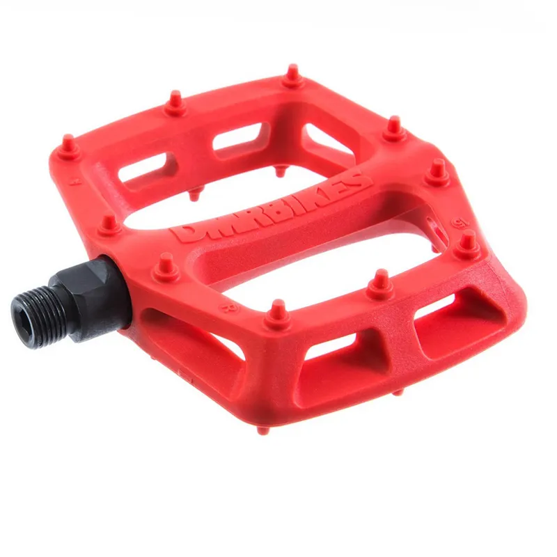 red bike pedals