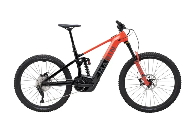 Marin Alpine Trail E1 Bosch E-Mountain Bike In Red/Gloss Black