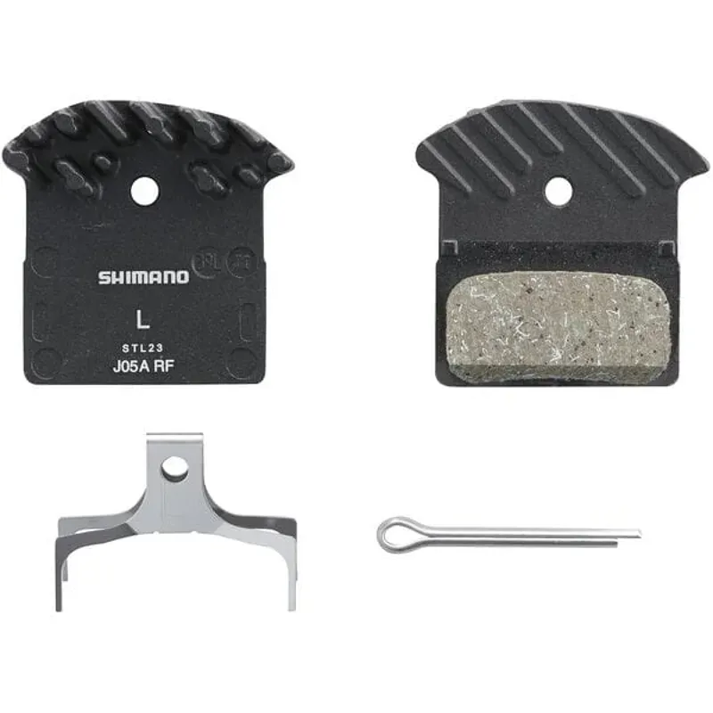 BRBX J05A Resin Pad Alloy Back W/ Fin Black one size