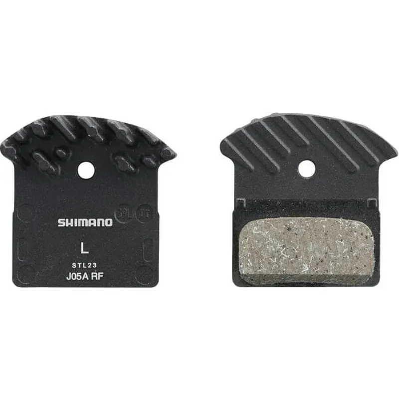 BRBX J05A Resin Pad Alloy Back W/ Fin Black one size-1