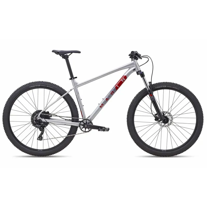 Marin Bobcat Trail 4 27.5in Mountain Bike in Gloss Silver/Red/Grey