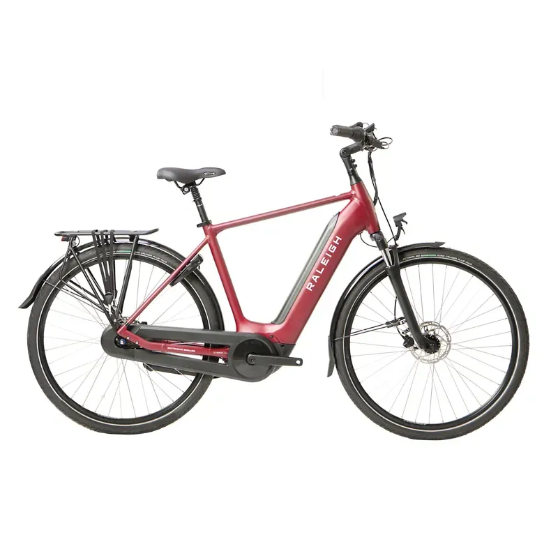 Raleigh Motus Tour Crossbar Hub Gear Electric Bike in Red