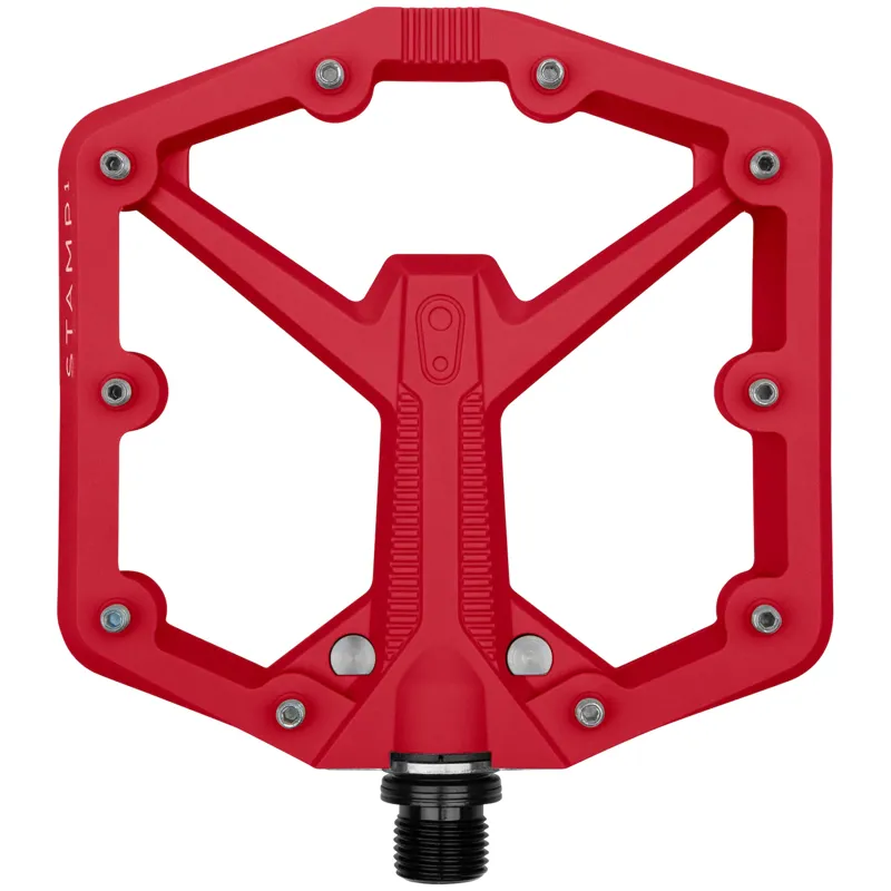 Crankbrothers Stamp 1 Gen 2 Large Red Flat MTB Pedals