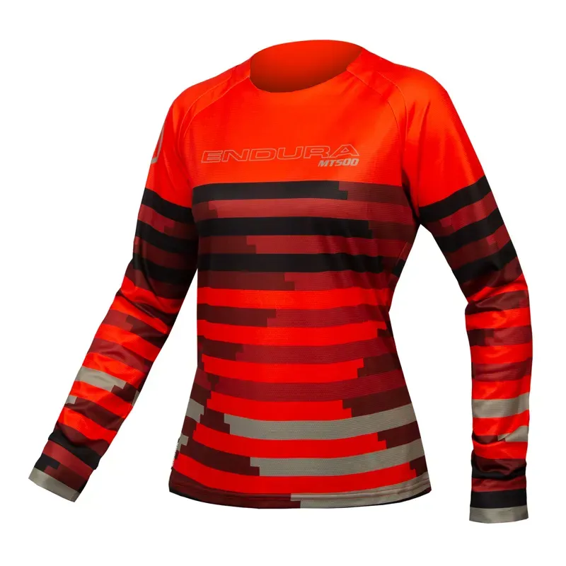 Endura Women's MT500 Supercraft L/S Tee in LTD Paprika