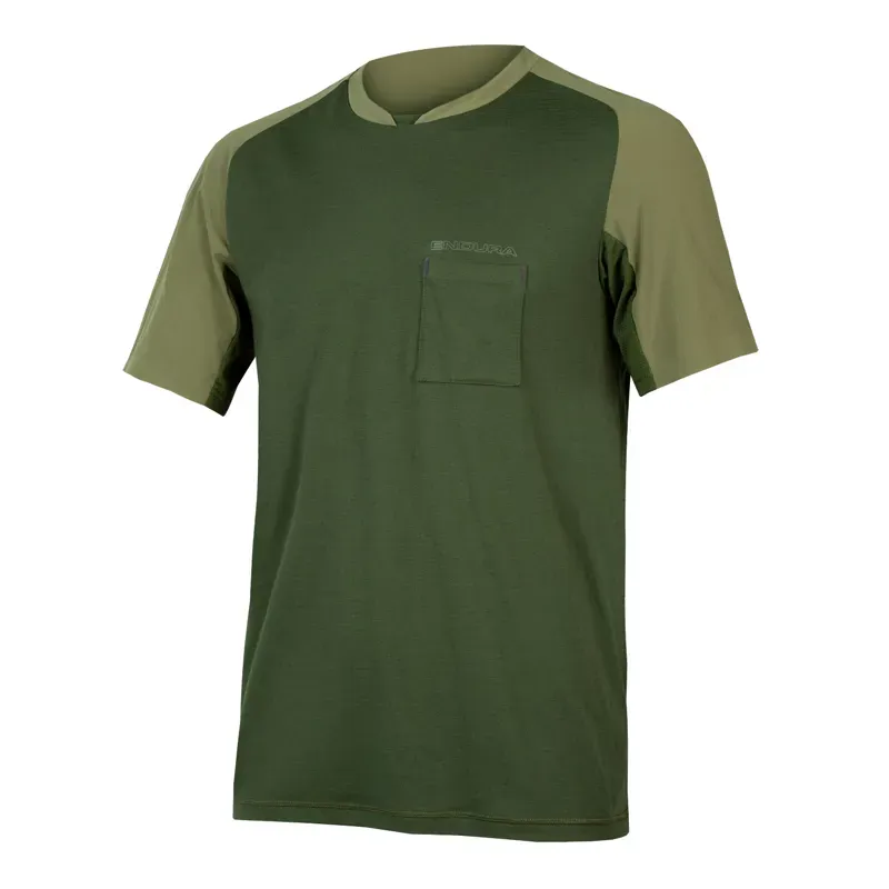 Endura GV500 Foyle T Cycling Top in Green 