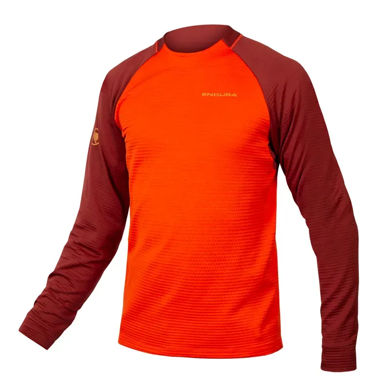 Endura singletrack fleece paprika small