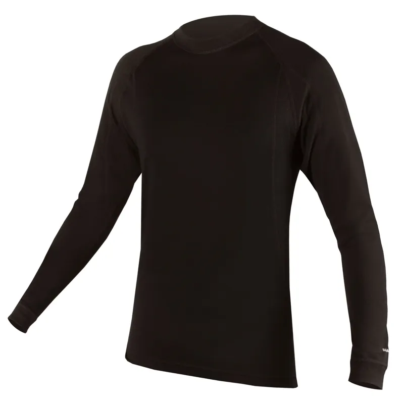 Endura BaaBaa Merino Wool Black Long Sleeve Base Layer