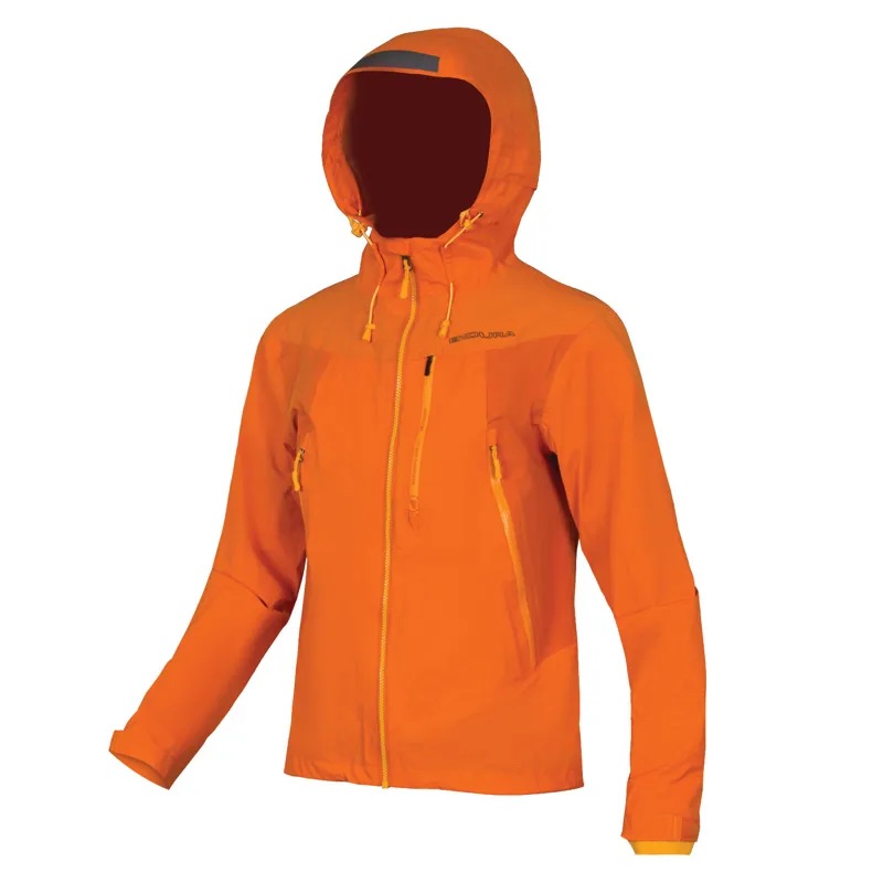 burnt orange waterproof jacket