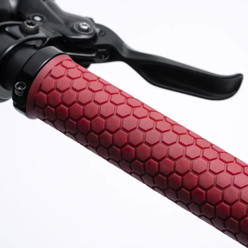 Fabric Honey Handlebar Grips Red-3
