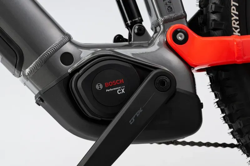 Haibike Allmtn 4 eMountain Bike in Silver/Red/Black -2