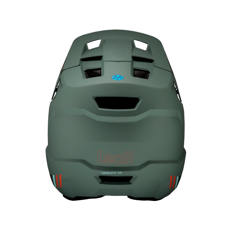 Leatt Gravity 1.0 MTB Full Face Helmet in Green-3