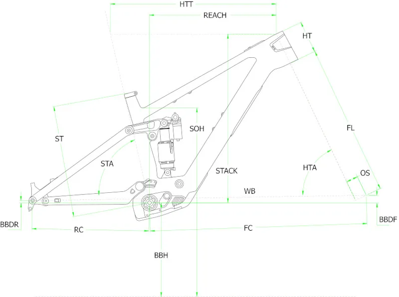 Norco Fluid VLT C2 Green Carbon Electric Full Suspension Mountain Bike-1