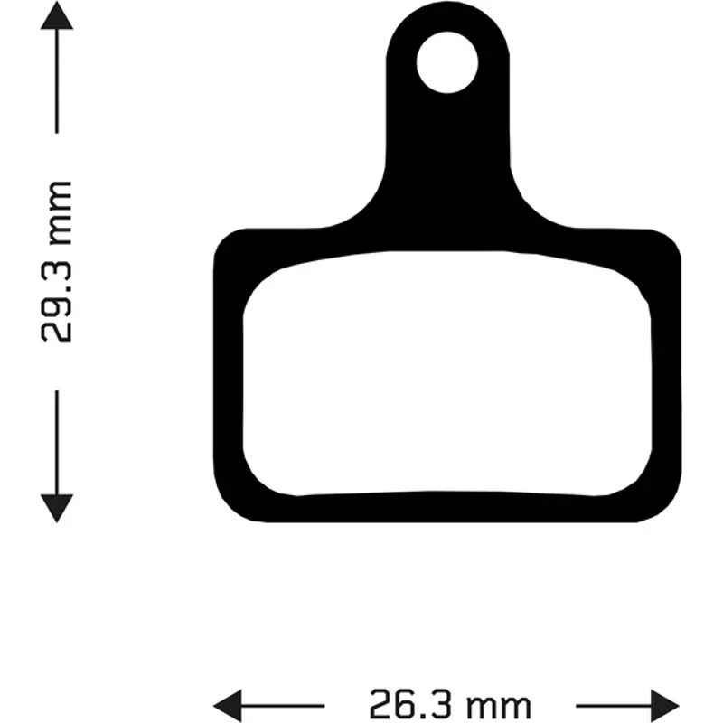 Aztec Shimano Organic Disc Brake Pads Black