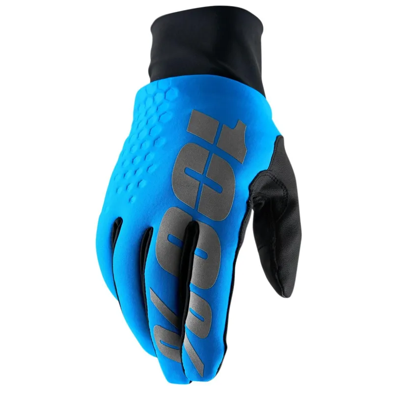 100% Brisker Hydromatic Blue Gloves