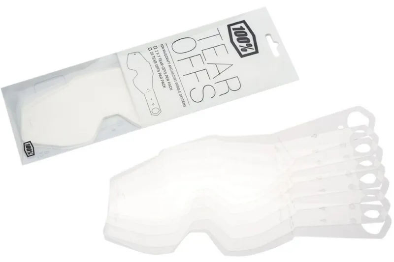 100% Goggle Tear Offs 20 Pack