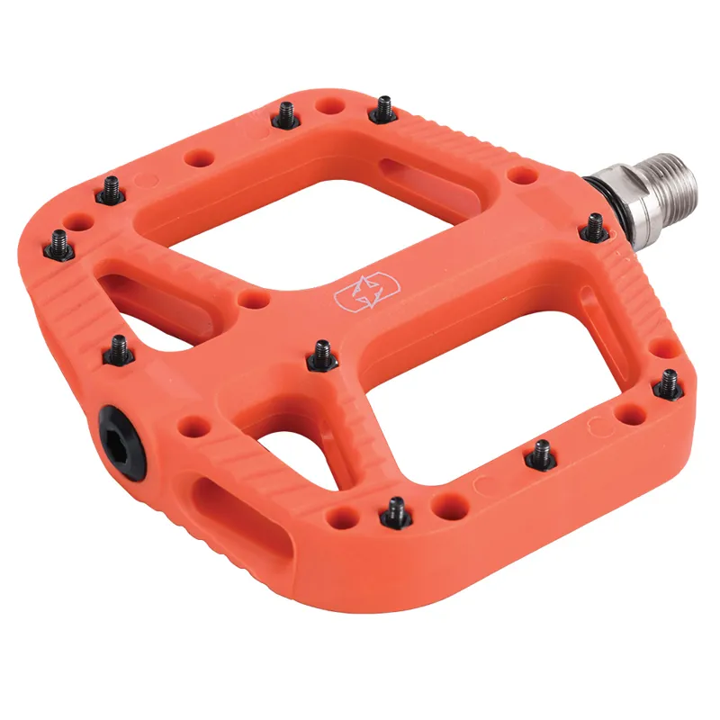 Oxford Loam Nylon Flat Pedals in Orange