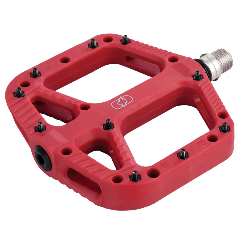 Oxford Loam Red Nylon Flat Pedals