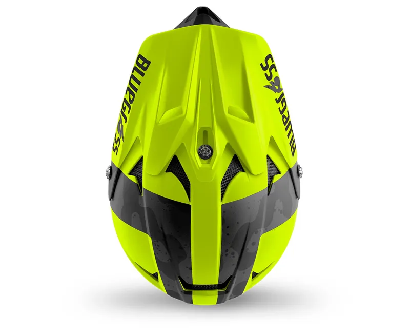 Bluegrass Intox Fluo Yellow / Black Camo Full Face MTB/BMX Helmet-3