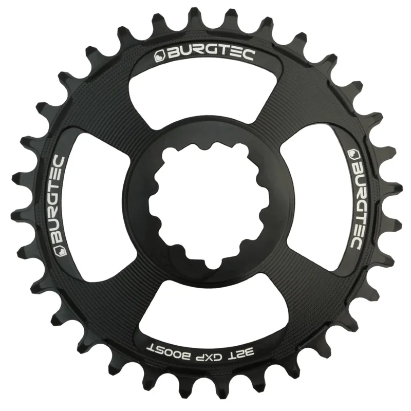 Burgtec GXP Boost 3mm Offset Thick Thin Black Chainring