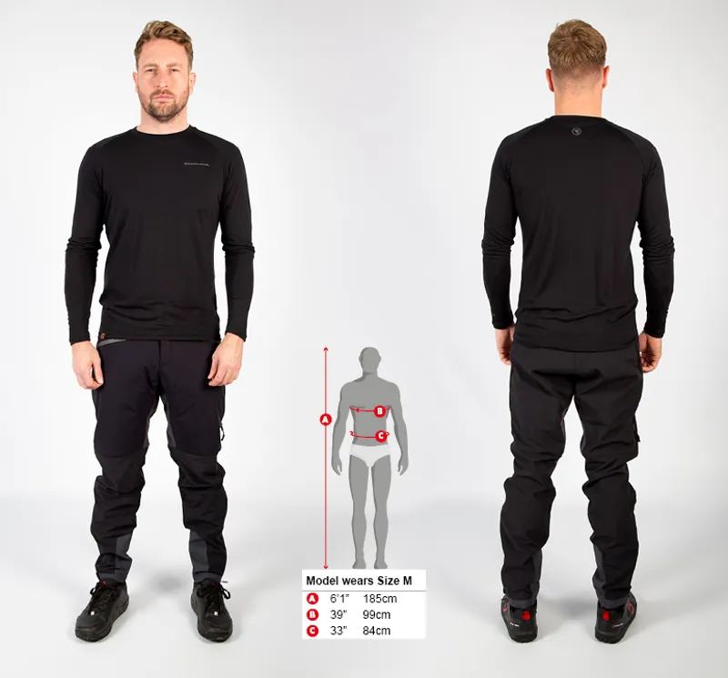 Endura BaaBaa Blend Black Long Sleeve Baselayer-2