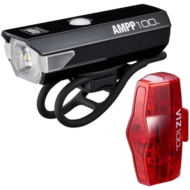 Cateye Ampp 100 / Viz 100 Bike Light Set