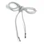 Crankbrothers Silver Rounded Shoe Laces