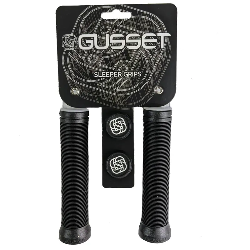 Gusset Sleeper No Flange Black Handlebar Grips