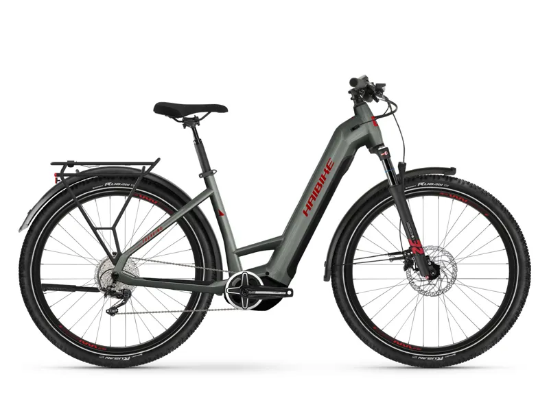 Haibike Trekking 5 Low Grey/Red 720Wh Electric Hybrid Bike