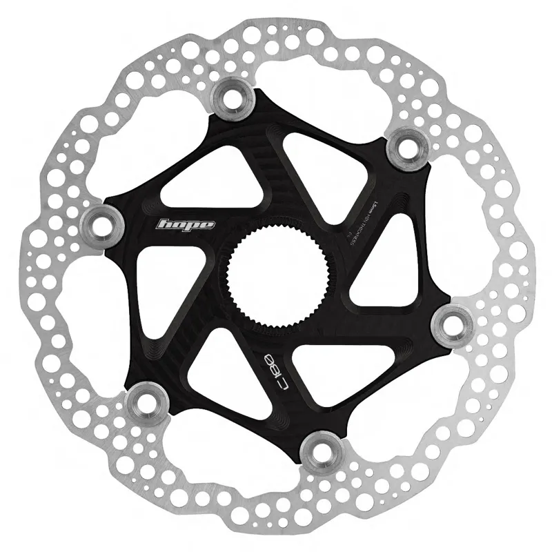 Hope 203mm Black Floating Centre-Lock MTB Rotor