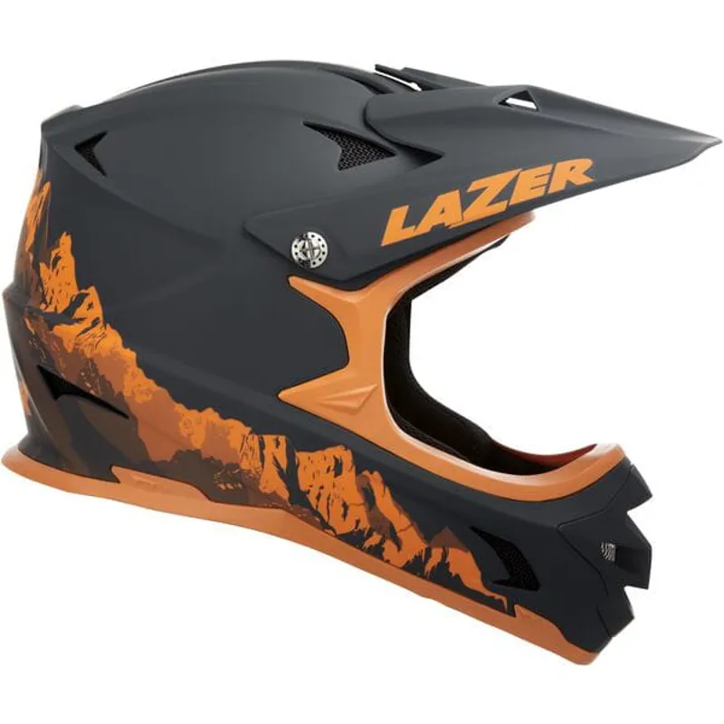 Orange full face mtb sales helmet
