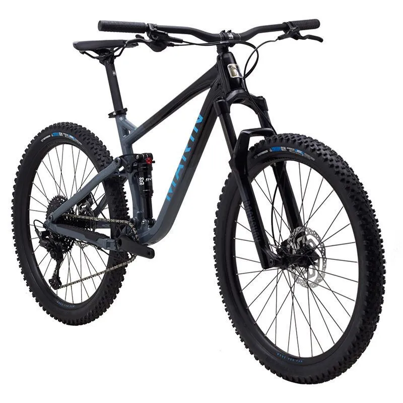 Marin 2024 Rift Zone 1 27.5 Black/Silver Full Suspension Mountain Bike-1