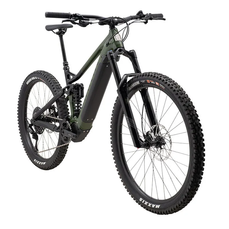 Marin Alpine Trail E1 Green Full Suspension Electric Mountain Bike-1