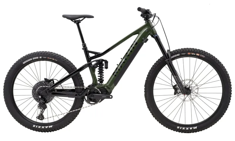 Marin Alpine Trail E1 Green Full Suspension Electric Mountain Bike