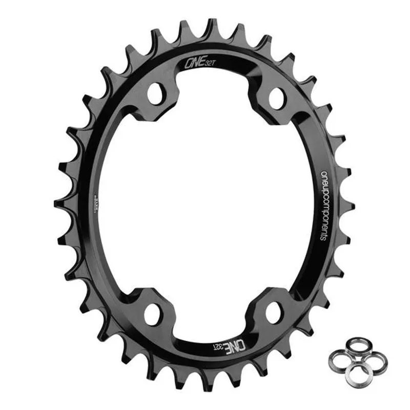 OneUp 96BCD M8000 / M7000 Narrow Wide Black Chainring-1