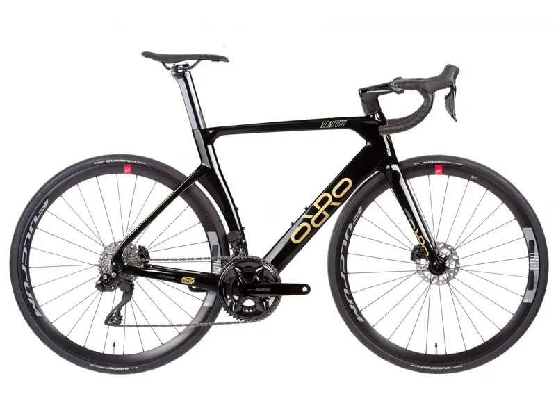 Orro 2024 Venturi STC 105 Di2 Black / Gold Carbon Aero Road Bike
